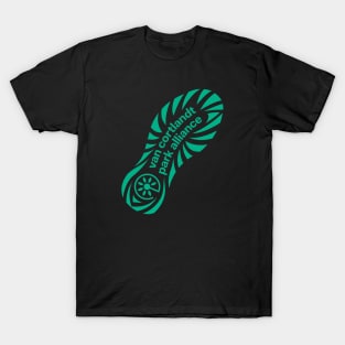 Shoeprint- Green T-Shirt